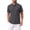 Gray, variant on Luvrsol Big & Tall Mens Tshirts Solid Basic Short Sleeve Lapel Collar Cotton Casual Daily Tops M-4XL