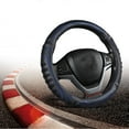 thumbnail image 1 of Funda universal para volante | Mango de cuero transpirable antideslizante de 38 cm | Diseño de panal para un mejor agarre | Comodidad para todo tipo de climas para coche, camioneta y SUV | Rojo,, 1 of 6