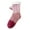Pink, variant on ktowifly Fleece Lined Cable Knit Slipper Socks with Pompoms Non-slip Grip Color Block Thick Warm Winter Socks