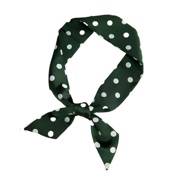 sweethay Diadema con cinta para vestir, decoración para el cuello, banda para el cuello, regalo portátil, diadema decorativa para la cabeza, pañuelo Accesorios de disfraces Verde sweethay AP013006-04
