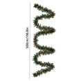 thumbnail image 3 of PEIBang 16.4Ft Christmas Tinsel Garland,Metallic Green Red Xmas Tree Ribbon Garlands Tinsel Twist Garland for Indoor Holiday Party Decoration, 3 of 8