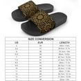 thumbnail image 2 of GZHJMY Stylish Slides for Women Men, Round Golden Pattern with Arabesques and Floral Soft Flexible Slip-on Sandals Slippers, 2 of 7