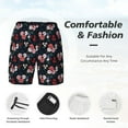 thumbnail image 5 of Balery Rose Flowers Mens Swim Trunks Swim Shorts for Men Quick Dry Inseam Beach Shorts with Compression Liner Pocket-Large, 5 of 9