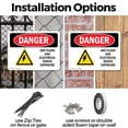 thumbnail image 3 of (2 Pack) ARC Flash And Electrical Shock OSHA Danger Sign 10 Inch X 7 Inch Plastic Sign, Weather Resistant, UV Protected for Workplace, Business, and Construction Site, Made in the USA, 3 of 8