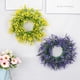 thumbnail image 1 of Anillo De Plástico Corona de flores artificiales de pino morado para decoración del hogar, sala de estar, jardín, puerta y pared (1 unidad) JASKFLY, 1 of 9
