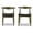 Black, variant on Allora Mid Century Modern Faux Leather Dining Chair in Black(Set of 2)
