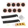 thumbnail image 1 of Bicycle Tube Patch, ABS Rubber Mini Bike Rubber Patch With Metal File Tire Levers For Cycling, 1 of 8