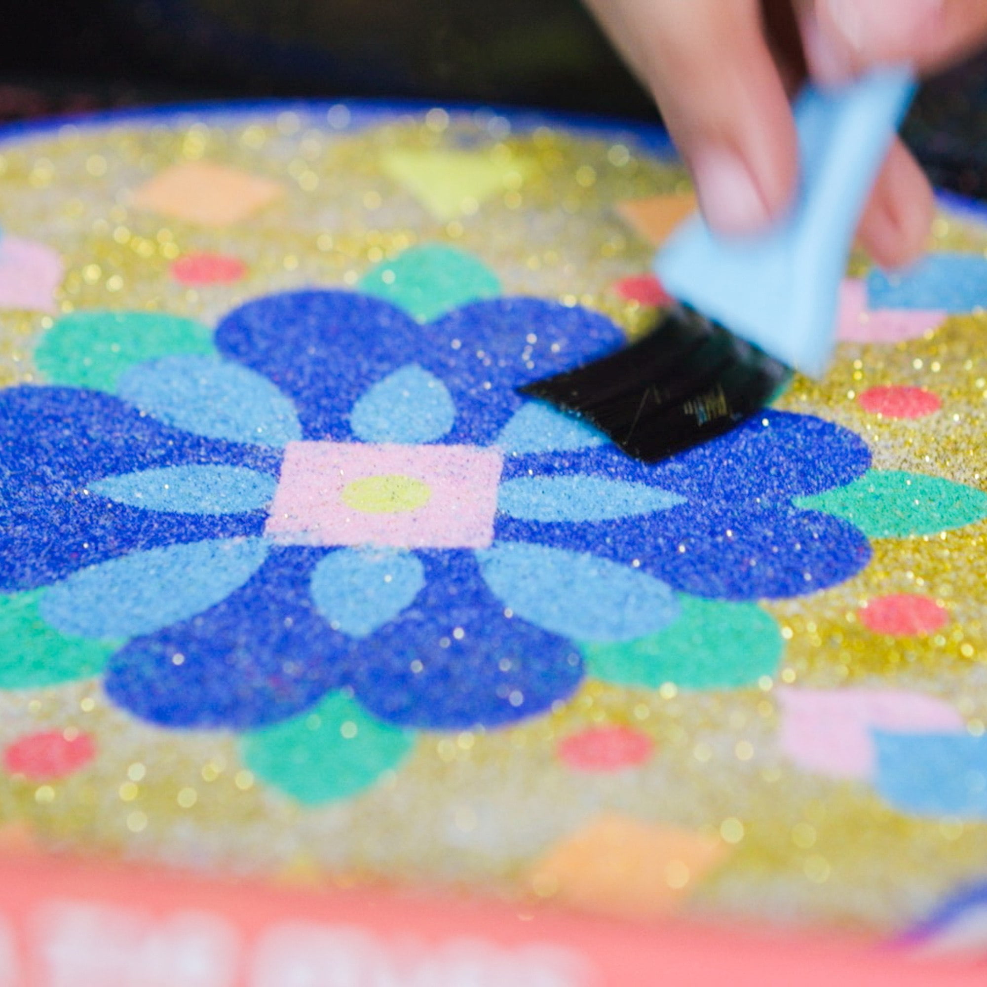 Make Your Own Rangoli Mandala Sand Art Kit - 4 cardboard coasters – Kulture  Khazana