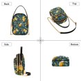 thumbnail image 3 of FORMRS Crossbody Bag for Women Quilted Travel Shoulder Cell Phone Purse with Chain Strap Handbag, Blue Lemons, 3 of 7