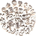 thumbnail image 3 of Miangastore Cake Cutters Moulds Stainless Steel 37Set Alphabet Letters Numbers, 3 of 4