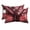 Red, Crimson, Black, variant on Green Trees Outdoor Pillows for Chaise Lounge Chair Waterproof Lumbar Pillows with Insert&Adjustable Elastic Strap Beach Headrest Pillow Sunlight Forest Branches Nature Scenery Pool Pillow 11"x16"