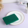 thumbnail image 3 of Uxcell 14.7 x 9.7 x 0.7cm Home Kitchen Bowl Dish Wash Clean Scrub Sponge Cleaning Pads Green 20Pcs, 3 of 3