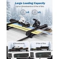 thumbnail image 3 of JOYTUTUS Universal Lockable Ski Rack Snowboard Rack for Car Roof - 6 Pairs Ski / 4 Snowboard Capacity Sliding Extension, 3 of 8