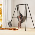 thumbnail image 4 of Dextrus Hammock Stand Heavy Duty with Hanging Chair Stand 330Lbs, Indoor Outdoor Swing Stand Suitable for Room, Garden, Balcony, Hammock Chair not Include, 4 of 6