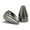 Black Chrome, variant on Ciro Fluted Spike Screw Bolt Caps - 5/16 in. (6pk) Chrome/Black Finish 70012