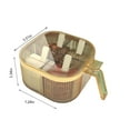 thumbnail image 3 of Petite Boîte de Rangement avec Couvercle 4 Compartiments Boîte à Épices avec Cuillères Séparées, Ingrédients Sains, 4 Compartiments de Rangement Fermés, Boîte à Épices avec Couvercle Boîte à Condiments, 4 Compartiments, 3 of 7