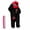 Black - Red Hair (Pajamas + Comb), variant on Silly Frog Onesie Pajamas – Soft Plush Cosplay Jumpsuit, Unisex Cozy Loungewear for Sleepovers & Relaxation