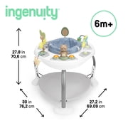 Ingenuity Bounce to Bloom 2-in-1 Activity Jumper & Table, Chambray, Ages 6–24 Months