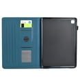 thumbnail image 5 of Case for Samsung Galaxy Tab S6 Lite 10.4" 2020 / 2022 / 2024, Carbon Fiber Texture PU Leather Multi-Angle Viewing Stand Shockproof Flip Case with Card Slots Magnetic Clasp, Darkblue, 5 of 6