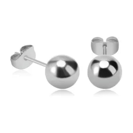 HOOUN Ear Tragus Ear Studs Ear Decor Stud Earrings Ear Piercing Simple Round Bead-8mm-black