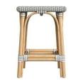 thumbnail image 3 of Butler Specialty Company Riviera Square 24"H  Rattan Counter Stool - Gray/White, 3 of 7