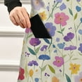 thumbnail image 4 of Kitchen Apron with 2 Pockets Adjustable waterproof Cooking Aprons for Women Men Chef Colorful Watercolor Floral, 4 of 7