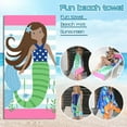 thumbnail image 2 of Vikakiooze Thickened Bath Towels Do Not Lint Or Fade, Active Printed Cotton Beach Towels, 2 of 2