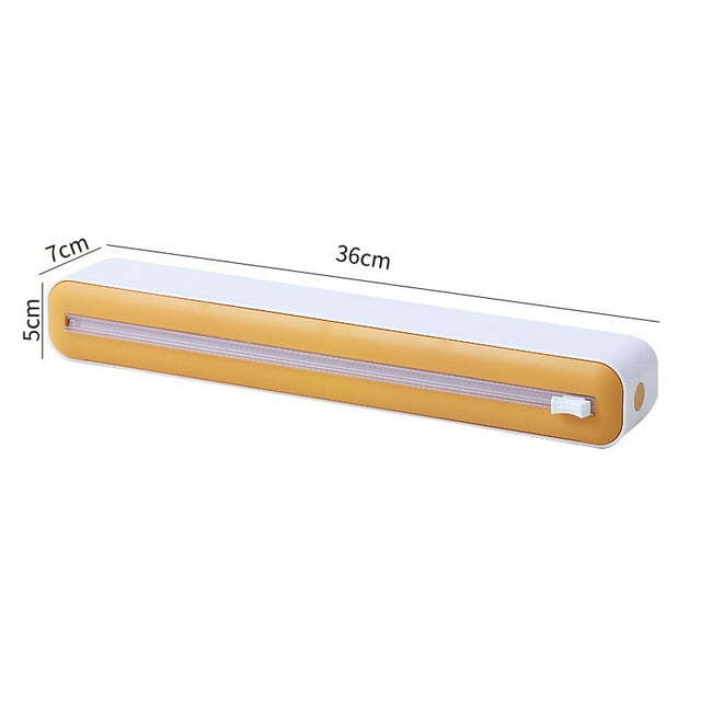 SSZMDLB Multi-Functional Cling Film Cutter, Plastic Wrap Dispenser, No Tear Kitchen Wrap Cutter, Handheld Cling Film Cutter, Kitchen Gadget, Food Wrap Dispenser, Plastic Film Cutter
