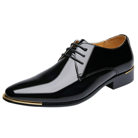 

nsendm Leather Dress Shoes for Men Size 13 Classical Pointed Leather Mens Business Men s Shoes 10.5 New Leather Shoes Black 9.5