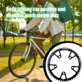 thumbnail image 1 of Vélo de Route à Engrenages Fixes Rond Résistant à l'Usure et Il Lier Épaissir Chaînes Pièces de Réparation de Pédalier Accessoires Noir 52T, 1 of 7
