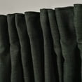 thumbnail image 5 of 3S Brother's Home Decorative Dark Green Curtains 100" Wide Extra Long Luxury Colors Linen Look Custom Made 5-25 Feet Made in Turkey Hang Back Tab & Rod Pocket Single Panel Home Décor (100"Wx276"L), 5 of 6