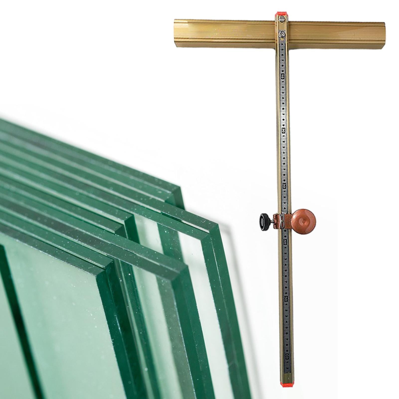 Yunhgft T-Shape Glass Cutter, Tile Cutting Tool, Professional Multifunction, Portable Glass Breaker, Glass Strip Cutter for Floor Tile And Home gold