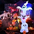 thumbnail image 1 of Costway Fantasma Hinchable de Halloween Decoración Inflable con Luces de Colores RGB Decoración Interior y Exterior, 1 of 8
