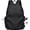 Black-1, variant on AoDai Trendy pleated double shoulder bag - Lightweight and casual travel backpack - Student's daily school or shopping backpack with a simple design on the shoulders