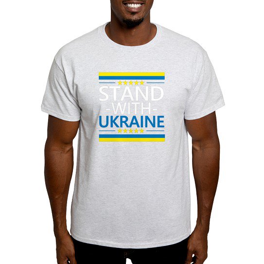 CafePress - Stand With Ukraine Support Men's Value T Shirt - Men's Classic Cotton T-Shirts