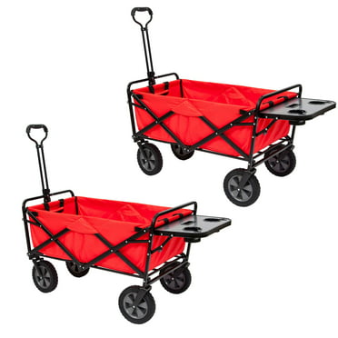 Mac Sports Collapsible Folding Outdoor Garden Utility Wagon Cart 