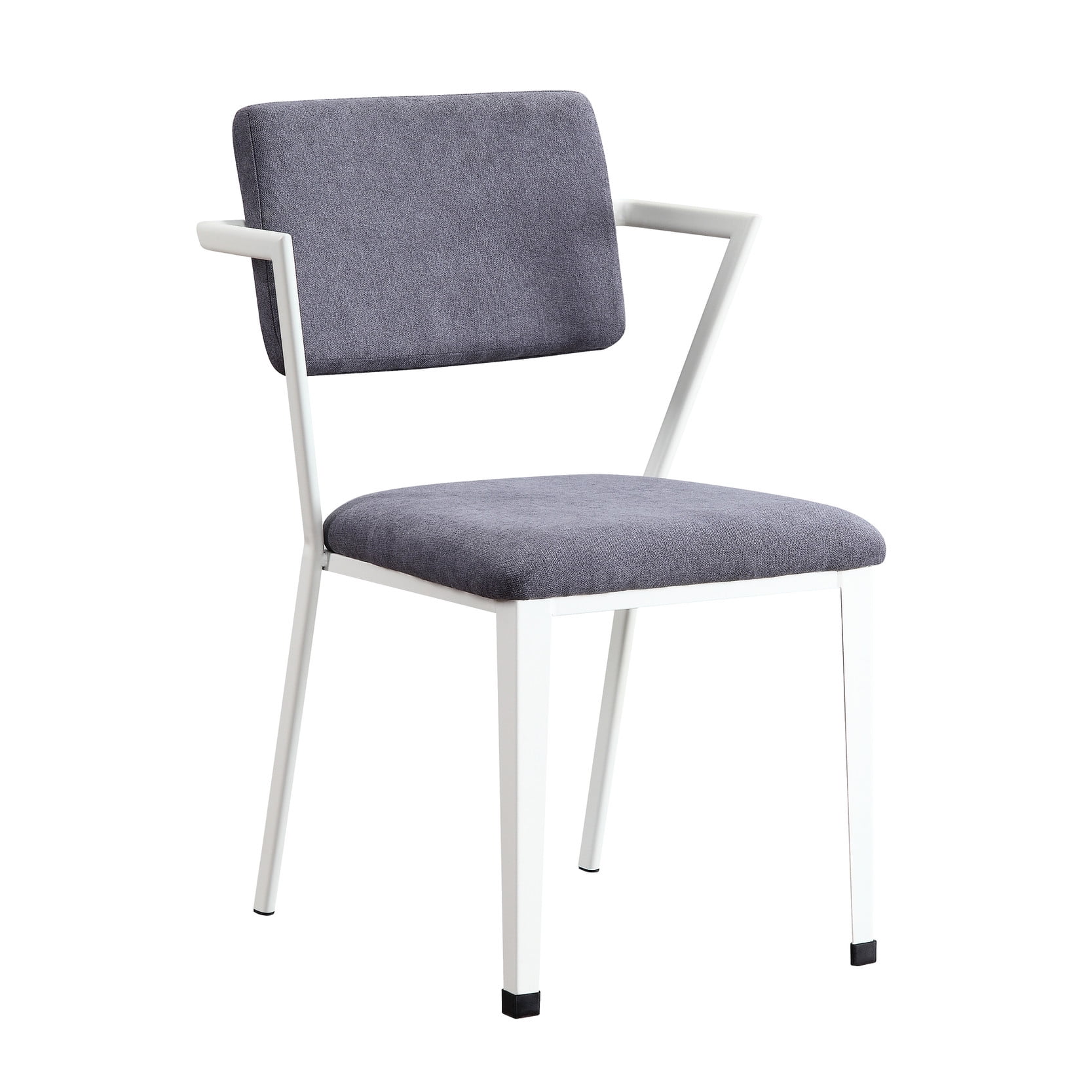 white - accented gray fabric product
