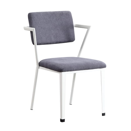 white - accented gray fabric product