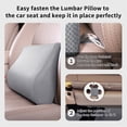 thumbnail image 3 of TISHIJIE Memory Foam Lumbar Support Pillow for Car - Mid/Lower Back Support Cushion - for Car Seat, Office Chair, Recliner Etc., 3 of 6