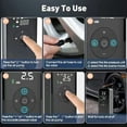 thumbnail image 4 of Portable Cordless Air Pump for Car Tires - 150psi Digital Display, LED Light, Electric Vehicle Compatible, 4 of 7