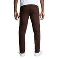 thumbnail image 2 of X RAY Men's Stretch Cargo Pants, Casual Flex Hiking Multi-Pocket Tactical Work Slim Fit Cargo Pants for Men, Chocolate, 34X30, 2 of 6