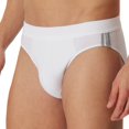 thumbnail image 2 of SCHIESSER Calzoncillos para Hombres, Paquete de 3 - Rio Slip 95/5, Algodón Estirado, Rayas laterales Blanco XL (X-Large), 2 of 5