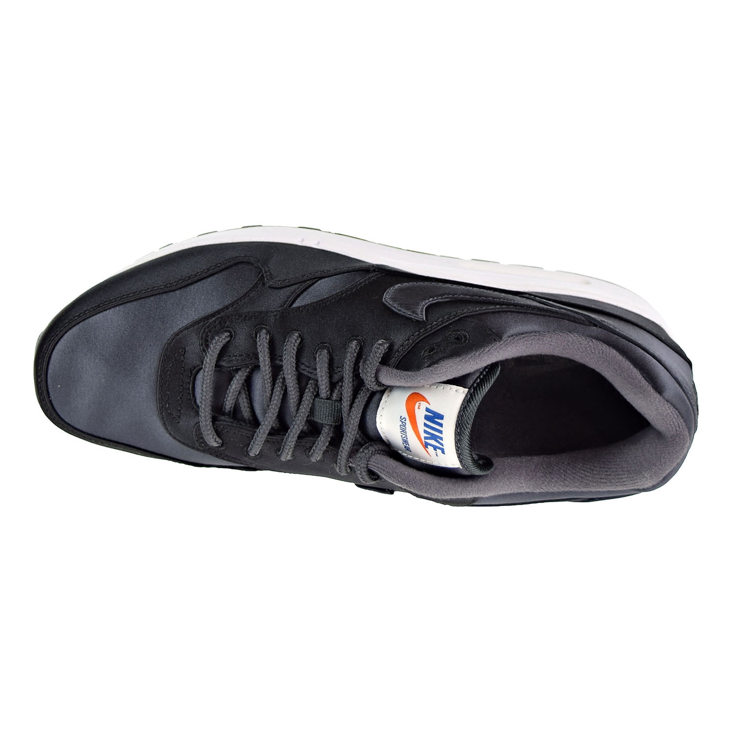Nike Air Max 1 Black Anthracite White Running Shoes A01121-001 Mens‎ 7.5 Mens Nike Air Max 1 SE Satin Pack Black White Anthracite  main image 2