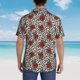thumbnail image 4 of Fotbe Leopard Print Rose Camisa Hawaiana para Hombre Unisex – Camisa Casual de Verano con Botones de Manga Corta de Algodón y Lino,Medium, 4 of 7