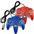 thumbnail image 5 of Nintendo 64 Console Game System (Refurbished) - Includes 2 Controllers - Red & Blue, 5 of 5