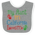 thumbnail image 3 of Inktastic My Aunt in California Loves Me Boys or Girls Baby Bib, 3 of 4