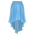 thumbnail image 3 of inhzoy Women's Ballet Chiffon Wrap Skirt Hip Scarf Flowy Swing Skirts Lyrical Dance Skirt Light Blue S, 3 of 5