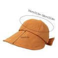 thumbnail image 1 of Sombrero de sol grande con lazo, protección UV de verano, sombrero fino, sombrero de playa, sombrero de pescador Fridja nalpqowj27081, 1 of 2
