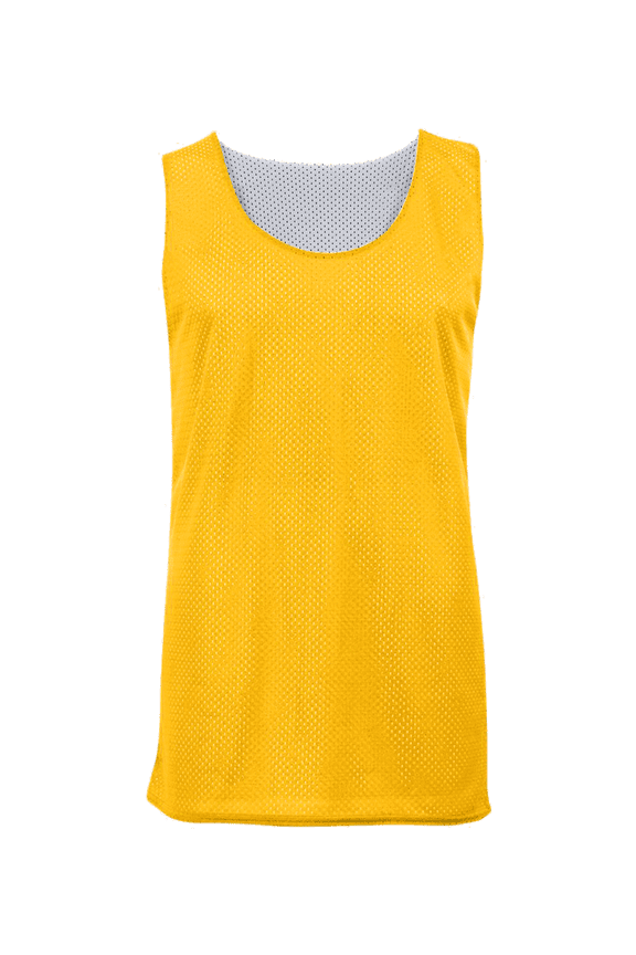 Mesh Reversible Youth Tank - Gold/White XS