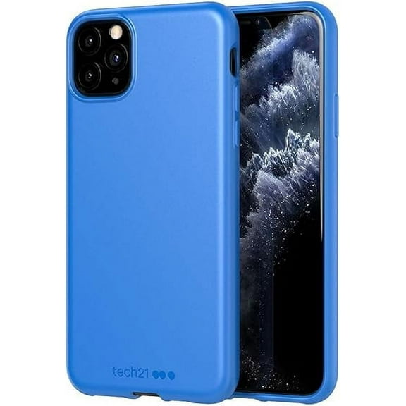 tech21 Studio Colour Mobile Phone Case - Compatible with iPhone 11 Pro Max - Slim Profile and Drop Protection, Cornflour Blue